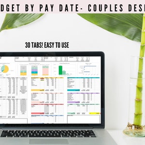 Budget by Pay Date Spreadsheet | Couples Format | Savings Tracker | Excel & Google Sheets