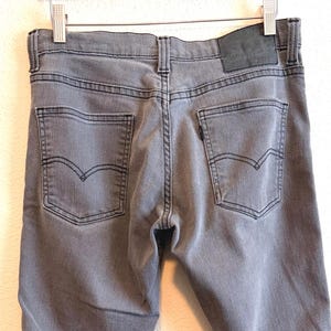 Levis 511 Jeans Herren 30x28 (tag 30x30) Grau SLIM Stretch Zip Fly Schwarz Tab
