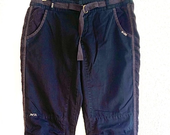 Pantalones de pierna ancha de tiro bajo estilo vintage Y2K Da-Nang Surplus Indochine, color negro, talla 31x30
