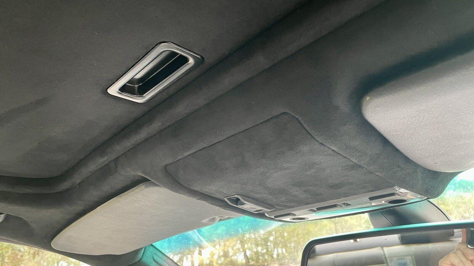 Schwarzes Wildleder-Dachhimmel Material - 5m Stretch-Spandex Für Auto, Van & Wohnmobil