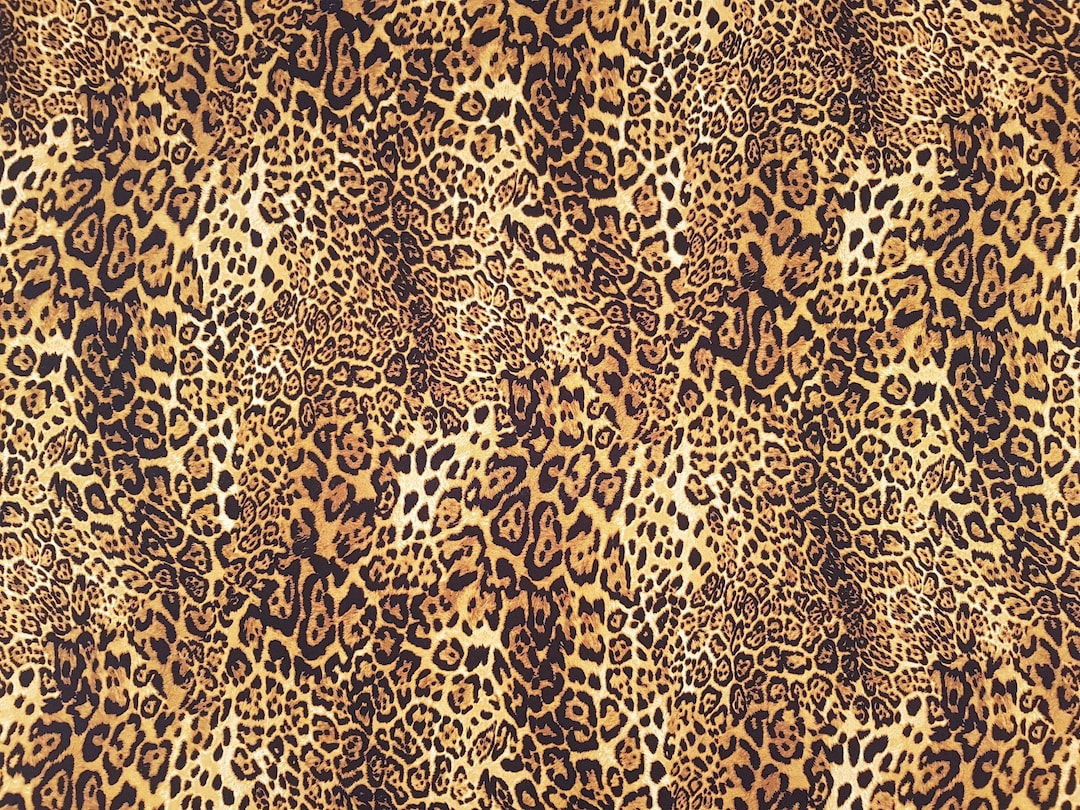 Leopard Print Rose and Hubble Craft Cotton Poplin Fabric - Etsy