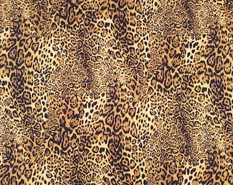 Leopard Print - Rose and Hubble craft cotton poplin fabric