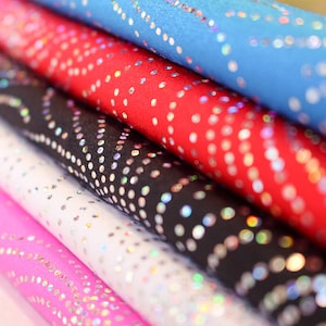 Starburst Hologram Sequin Stretch Fabric - all way stretch - width 150 cm