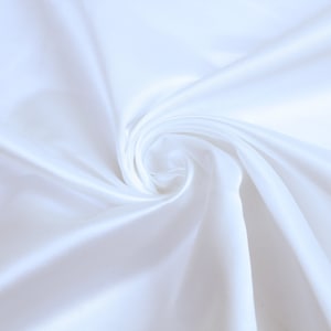 Sublimation Fabric - Duchess Satin - Polyester based Prepared for Print Fabric - 150cm Width - Colour White