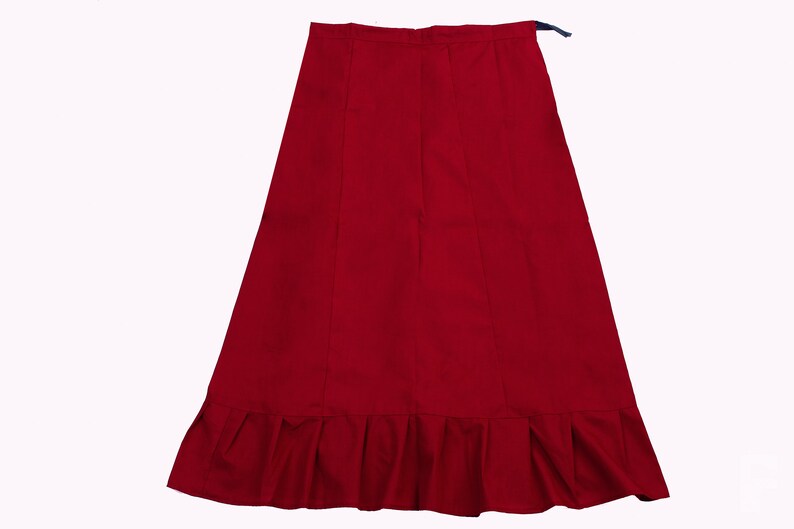 Sari Saree Petticoat Underskirts for sari's Available in 4 different S, M, L, XL sizes made in the UK from polycotton fabric Wine