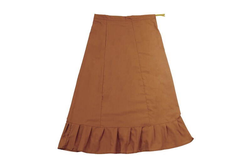 Sari Saree Petticoat Underskirts for sari's Available in 4 different S, M, L, XL sizes made in the UK from polycotton fabric Camel