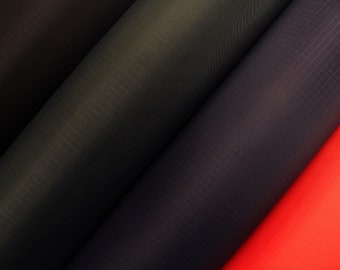 Polyester Rip Stop Tear Resistant Waterproof Fabric 150 cms wide – Sold by Metre - Woven Dyed