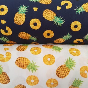 Pineapple Fruit Design - Rose and Hubble craft cotton poplin fabric