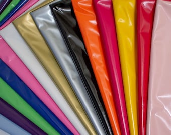 PVC - Shiny Gloss Stretch Fabric - PU Coated - 1 way stretch - width 145 cm