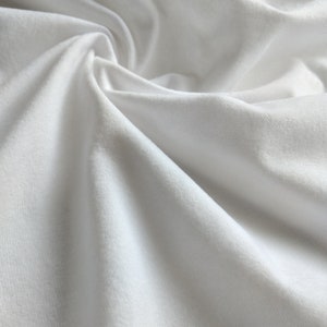 Sublimation Fabric - Budget Friendly Suedette/Doe Suede - Polyester based Prepared for Print Fabric - 150cm Width - Colour White
