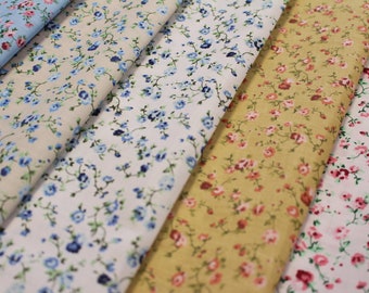 Delicate Flower Design - Poly Cotton Fabric (Per Metre)