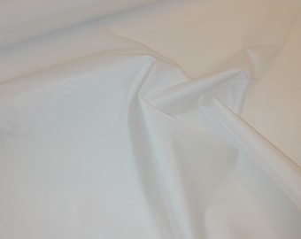 Sublimation Fabric - Lightweight Water Resistant - 100% Polyester based Prepared for Print Fabric - 150cm Width - Colour White