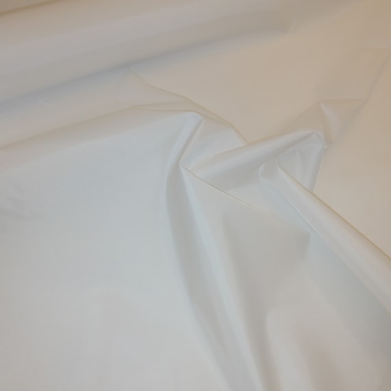 Sublimation Fabric - Lightweight Water Resistant - 100% Polyester based Prepared for Print Fabric - 150cm Width - Colour White