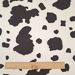 Cow - Lightweight Poly cotton Print Fabric (Per Metre)