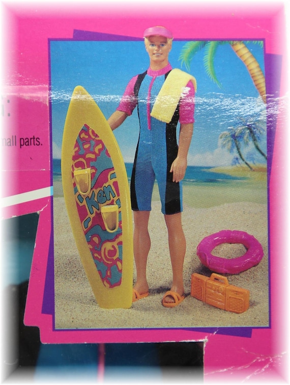 Ken doll shop with surfboard