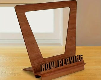 Now Playing Wooden Vinyl Record 12" Lp Stand