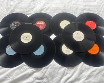 10 x 12" vinyl records Bundle Job Lot For Crafts Or Art