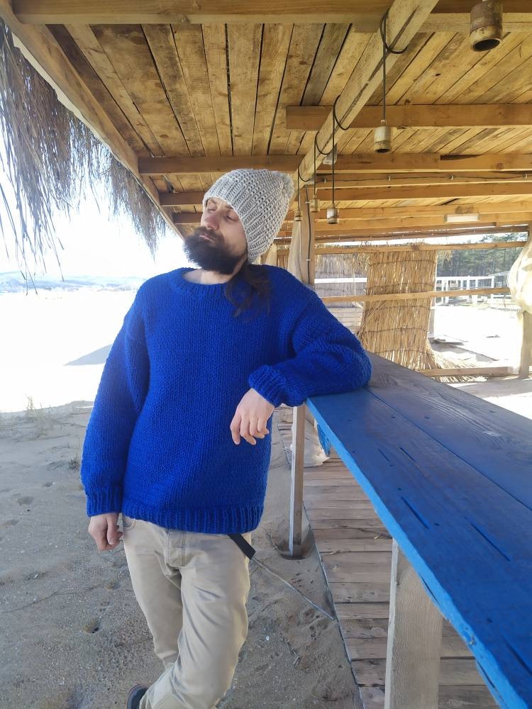 Stacked Sweater Blue ブルー　青色 Color Block Sweater | Women's Striped Sweaters | Lane 201