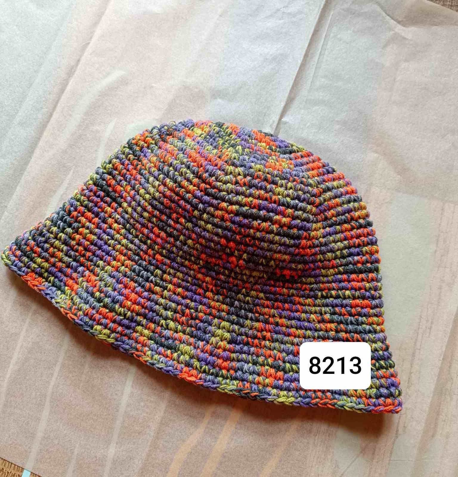 AMOMENTO☆23FW HAND KNITTED BUCKET HAT New Era Crochet Knit Bucket Hat Keiko Hitotsuyama Chrome
