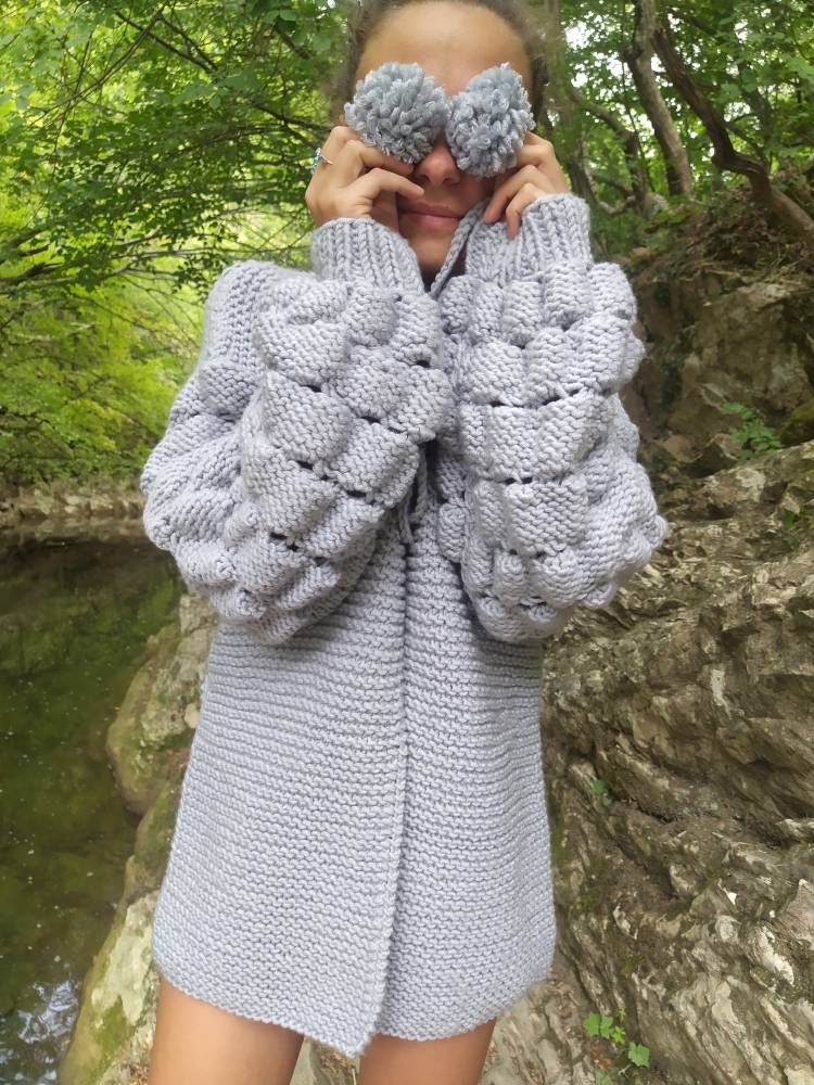 Chunky Knit Cardigan Women Hand Knit Cardigan Oversize Cozy Chunky Knit Cardigan Women Hand Knit Cardigan Oversize Cozy