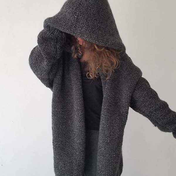 Grobstrick Strickjacke Frauen Handgestrickte Strickjacke Oversize Frauen Strickjacke Oversize Strick Handgestrickte Boho Strickjacke Gemütliches Geschenk für Sie