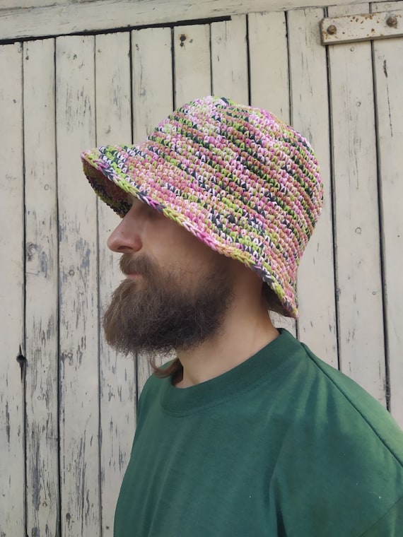 Crochet Bucket Hat Mens Bucket Hat Women Bucket Hat Unisex Hat Festival Hat  Fisherman Hat Brim Hat Man Knit Bucket Hat -  Canada