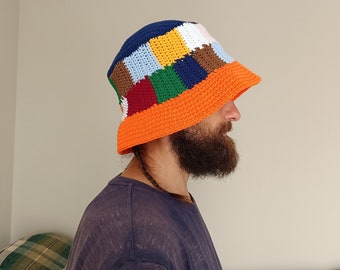 Bucket Hat | Mens Bucket Hat | Women Bucket Hat | Crochet Bucket Hat | Festival Hat | Fisherman Hat | Brim Hat | Man Knit Bucket Hat