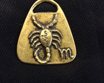 Brass Medallion - Scorpio Zodiac sign