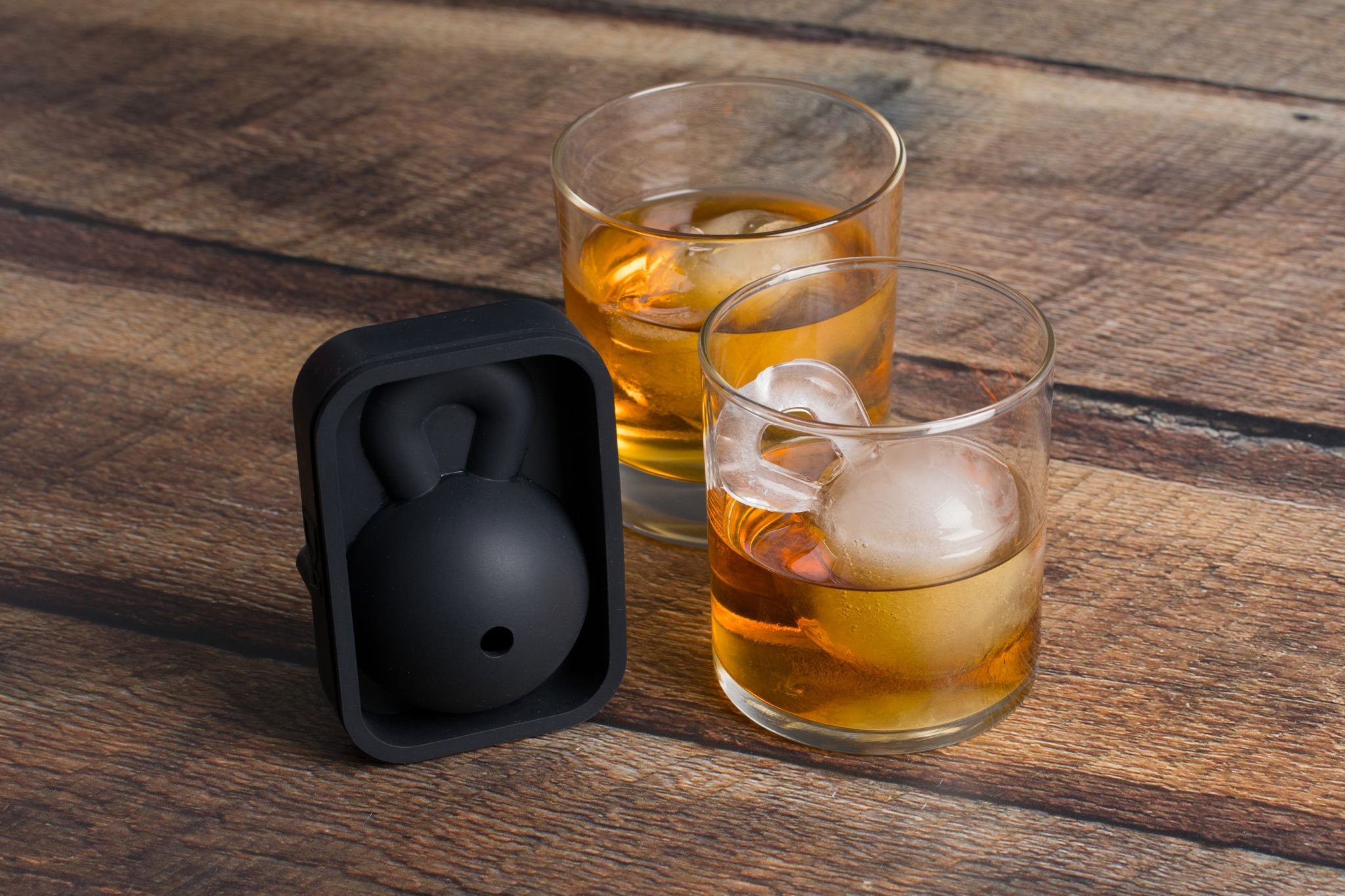 Whiskey Ball Whiskey Glass, Slate Coaster ice Ball Maker Mold Wood Box 