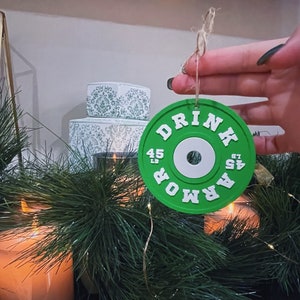 Weight Plate Holiday Ornament Perfect gift, weightlifter, gym goer, CrossFit, lifting