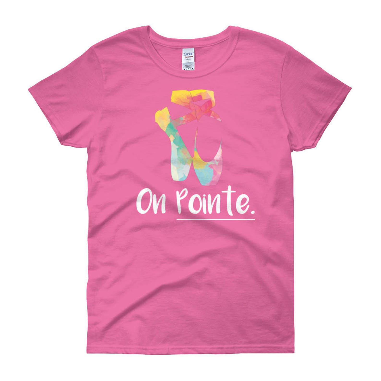 ballet pointe shoe womans t-shirt, cute ballet shirt, ballet shoe shirt, on pointe shirt, dancer shirt, classical dancer shirts,