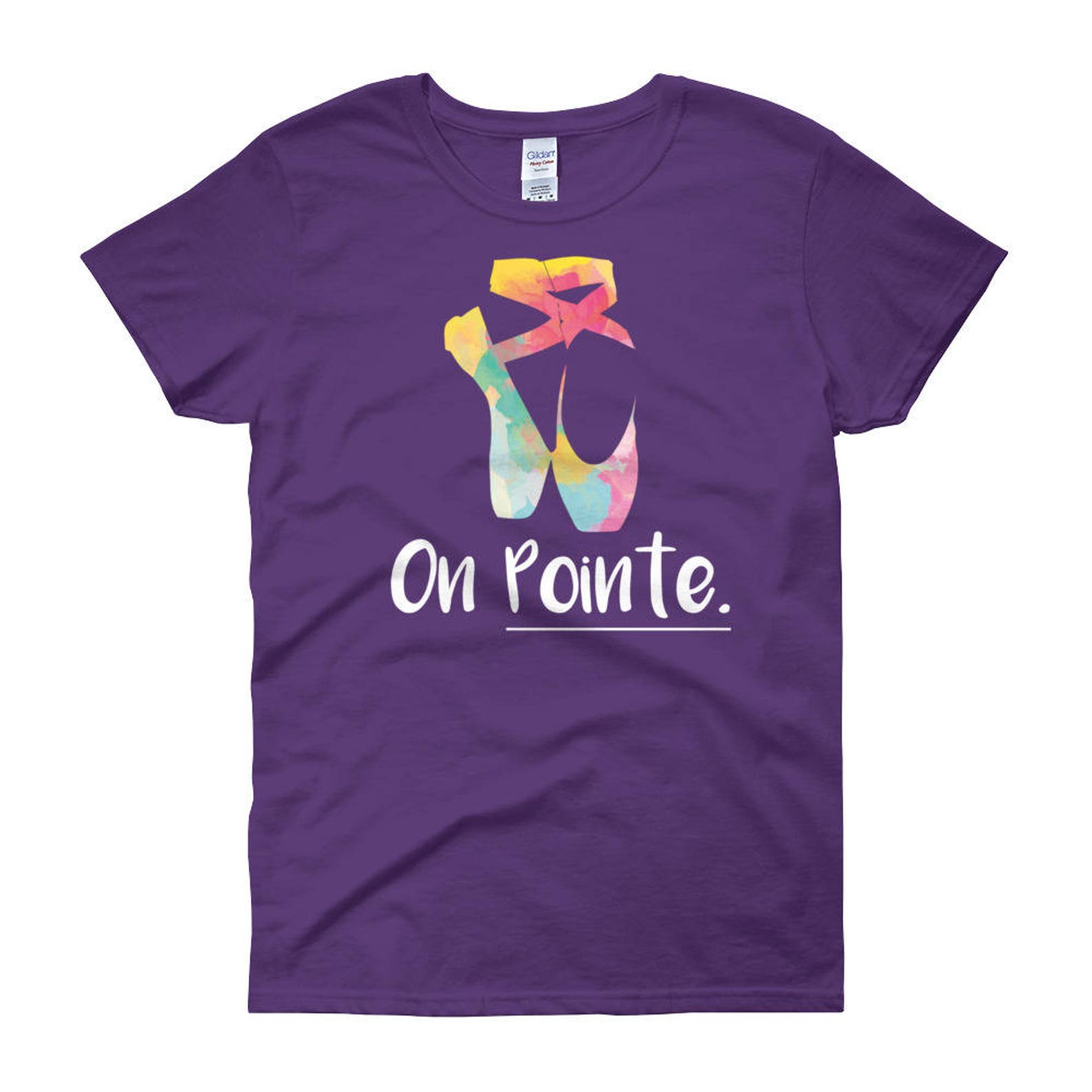 ballet pointe shoe womans t-shirt, cute ballet shirt, ballet shoe shirt, on pointe shirt, dancer shirt, classical dancer shirts,