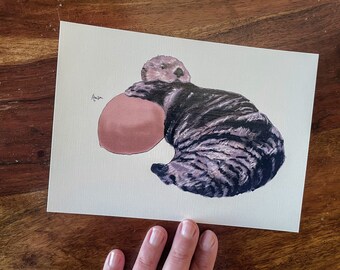 Rialto with Bowl Sea Otter Print
