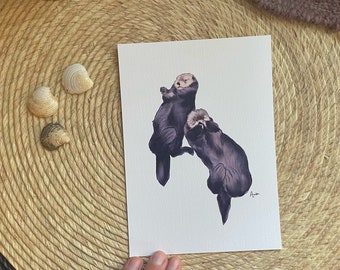 Bro-otters Sea Otter Print Ft. Mak and Hardy