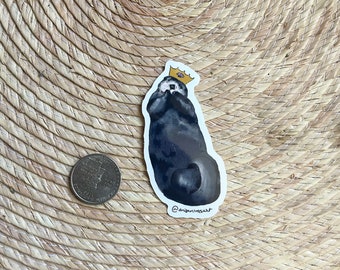 Set of 3 King Joey the Otter Stickers