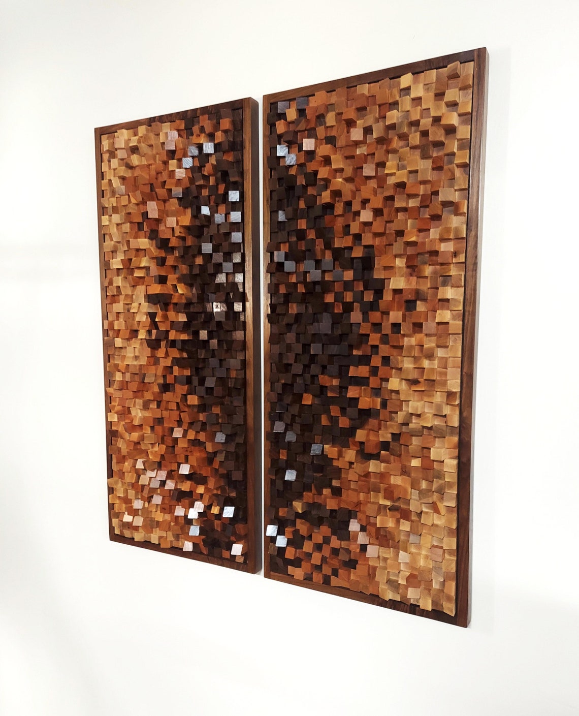 Wood Wall Art Sound Diffuser Contemporary Wall Sculpture Wooden Wall Art Modern Interior Design