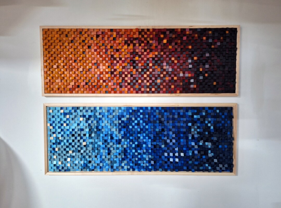 Wood Wall Art Sound Diffuser Contemporary Sculpture Wooden Wall Art