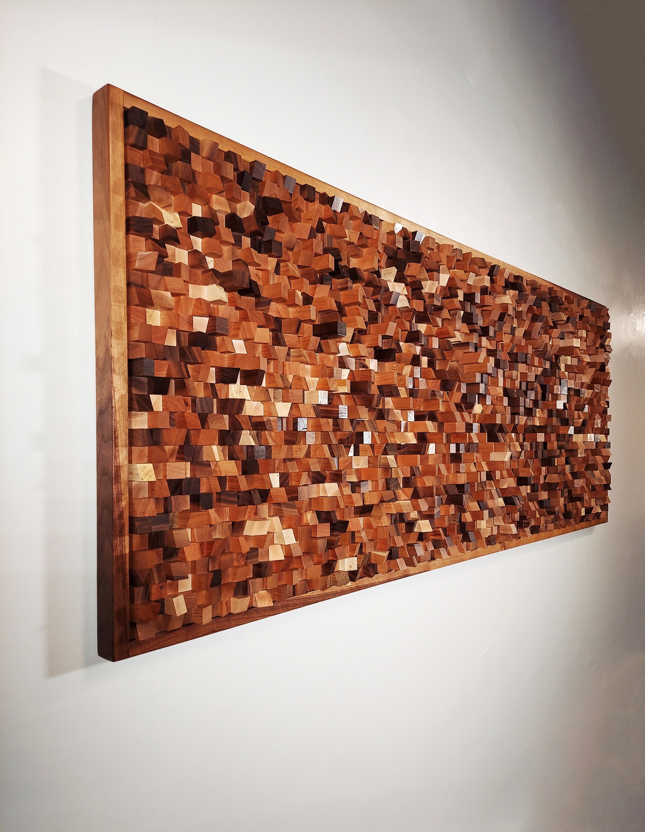 Wood Wall Art | Sound Diffuser | Contemporary Wall Sculpture