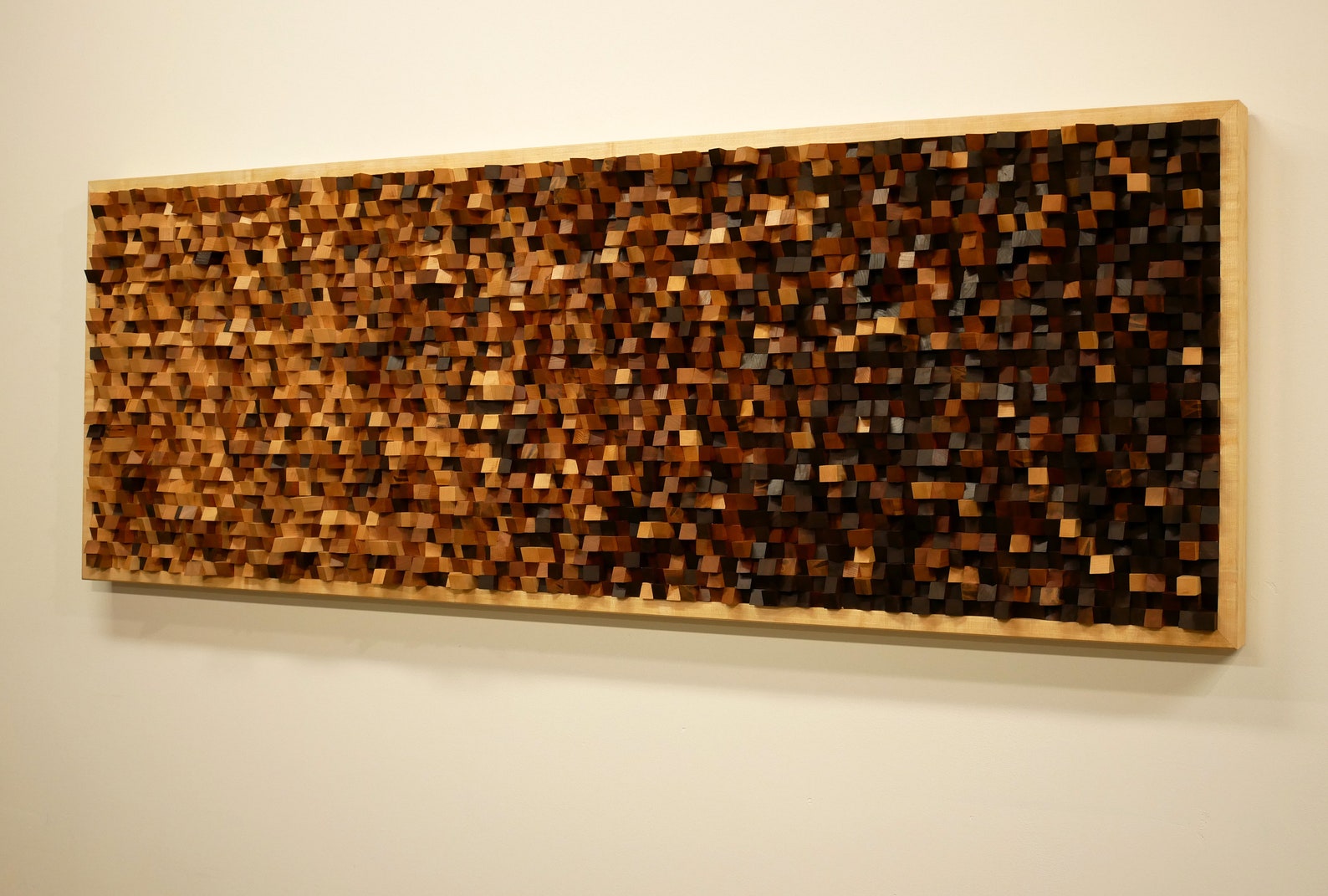 Wood Wall Art Sound Diffuser Contemporary Wall Sculpture Etsy