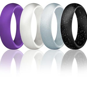 Women’s Silicone Wedding Band by Ollo Bands – The #1 Choice for Active Lifestyles – Durable, Comfortable, and Safe Wedding Ring for Women