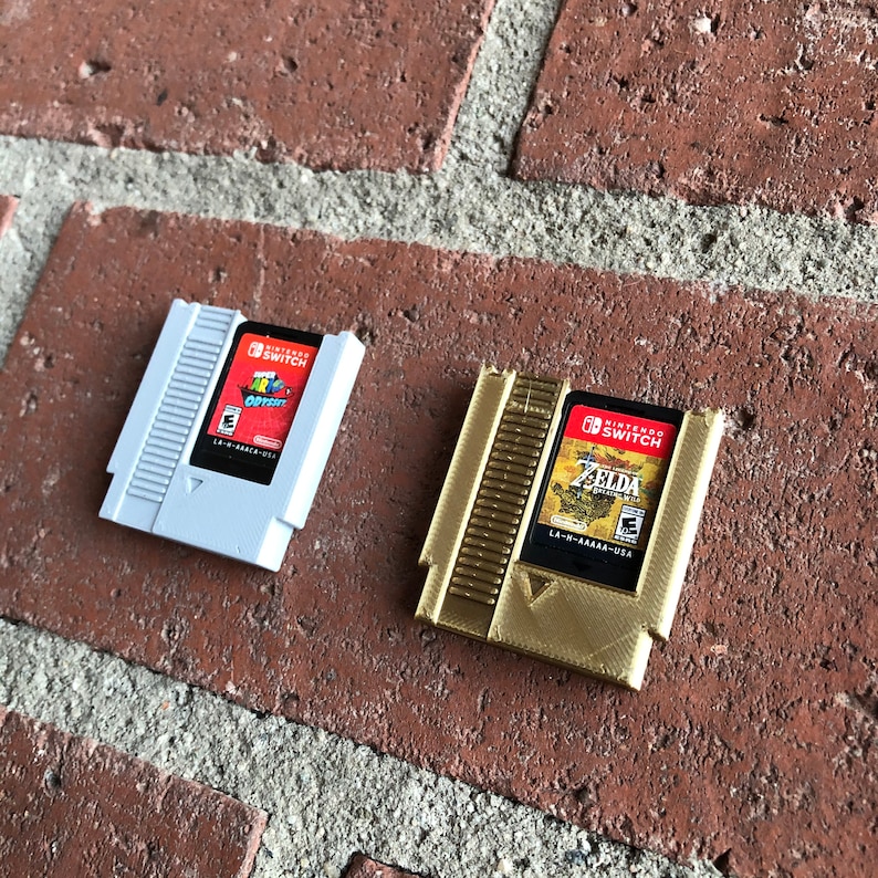Retro NES Cartridge Switch Game Case Grey Gift For Gamer Etsy