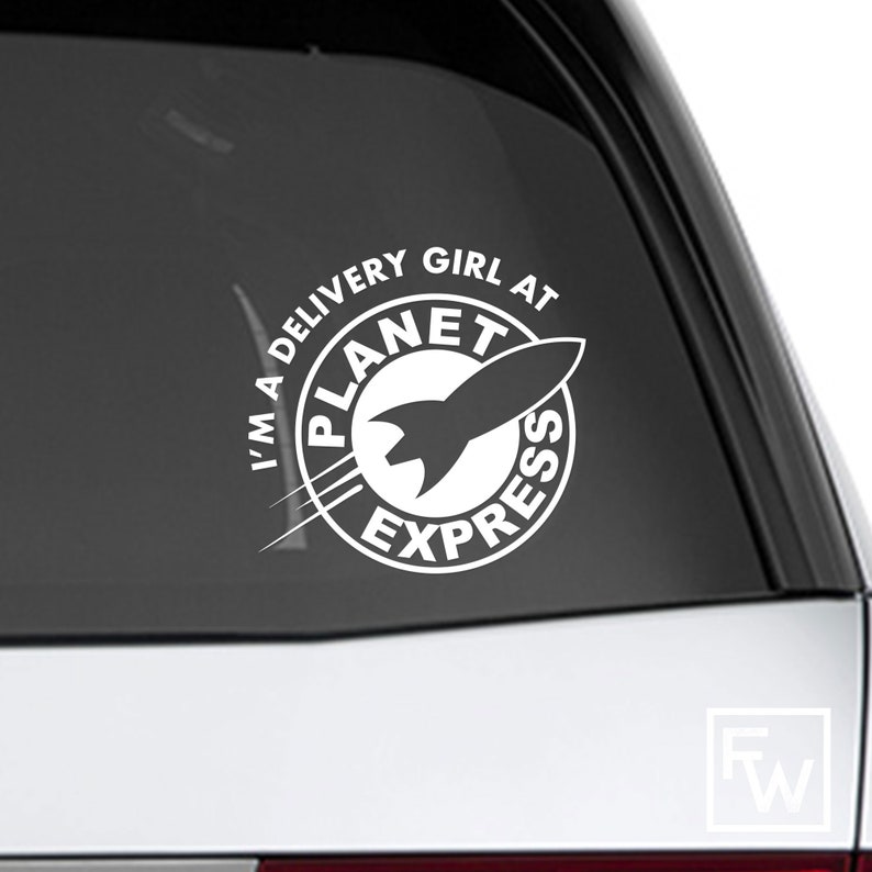 Essential Workers SUV for Cars Laptop Truck Packages Delivery I Deliver for Planet Express Vinyl Decal Mini Van Postal Service