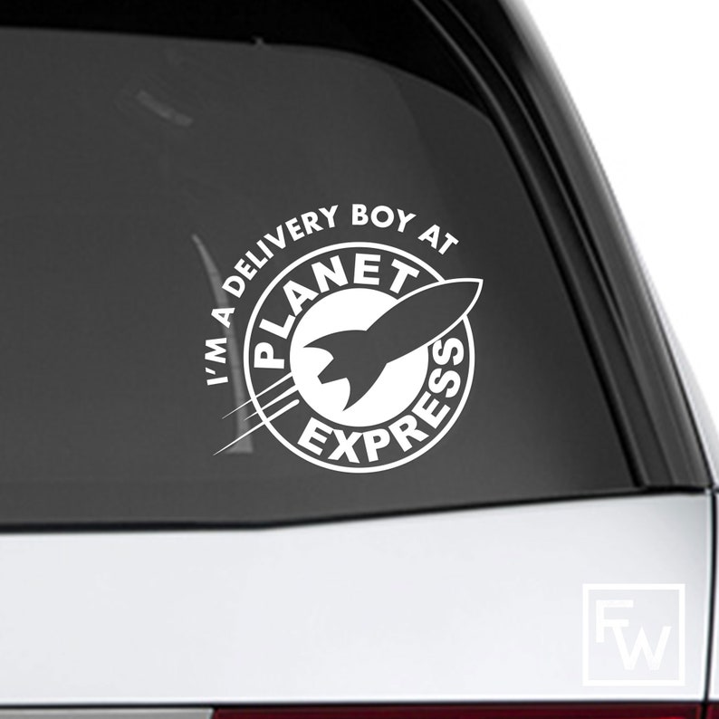 Essential Workers SUV for Cars Laptop Truck Packages Delivery I Deliver for Planet Express Vinyl Decal Mini Van Postal Service