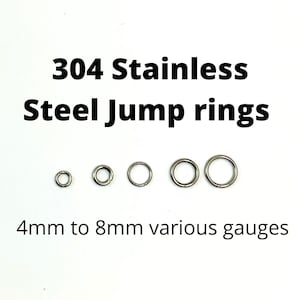 304 Stainless Steel Jump Rings: 100 Pcs, Non-Tarnishing