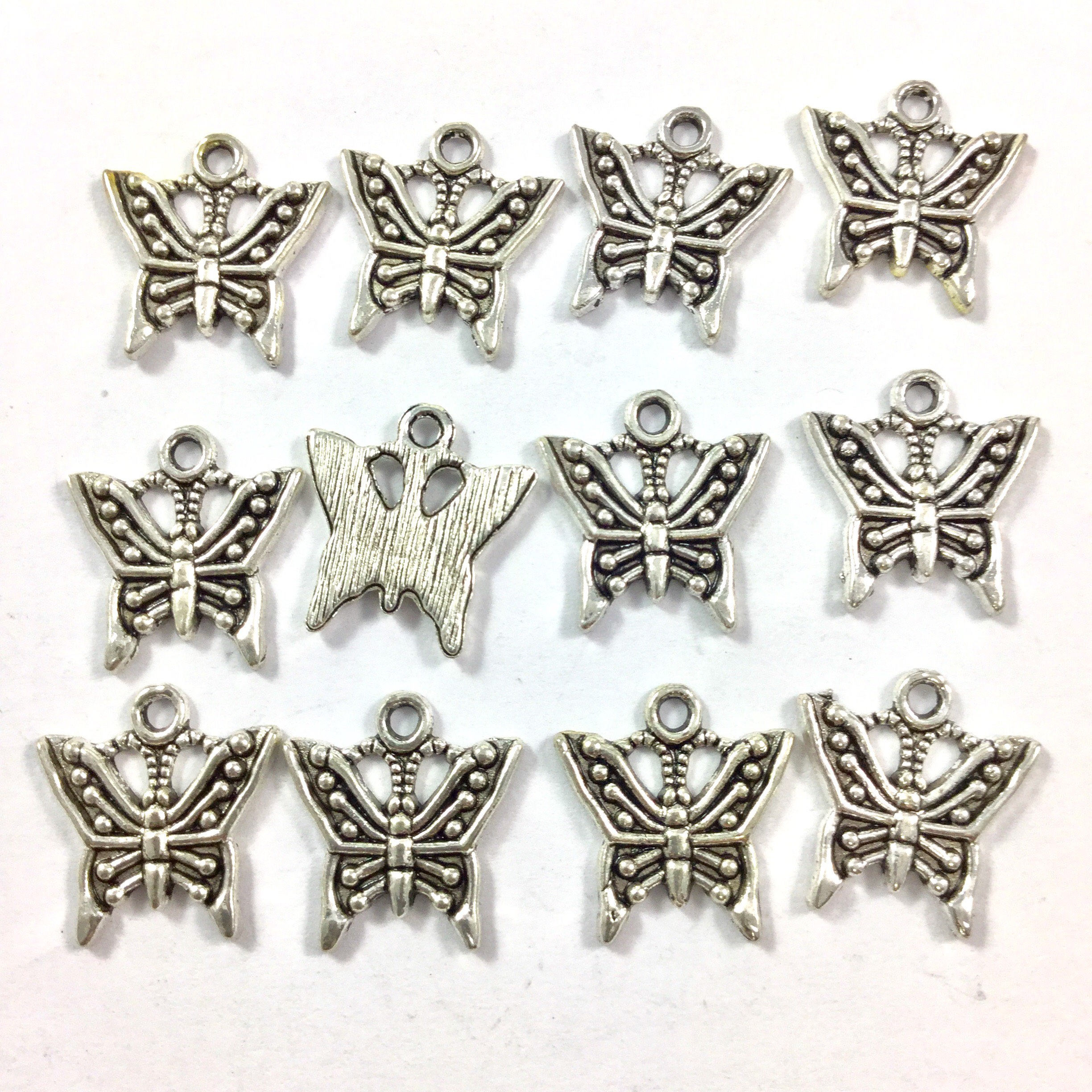 Small Butterfly Charms for Making Jewelry Qty 12 Etsy