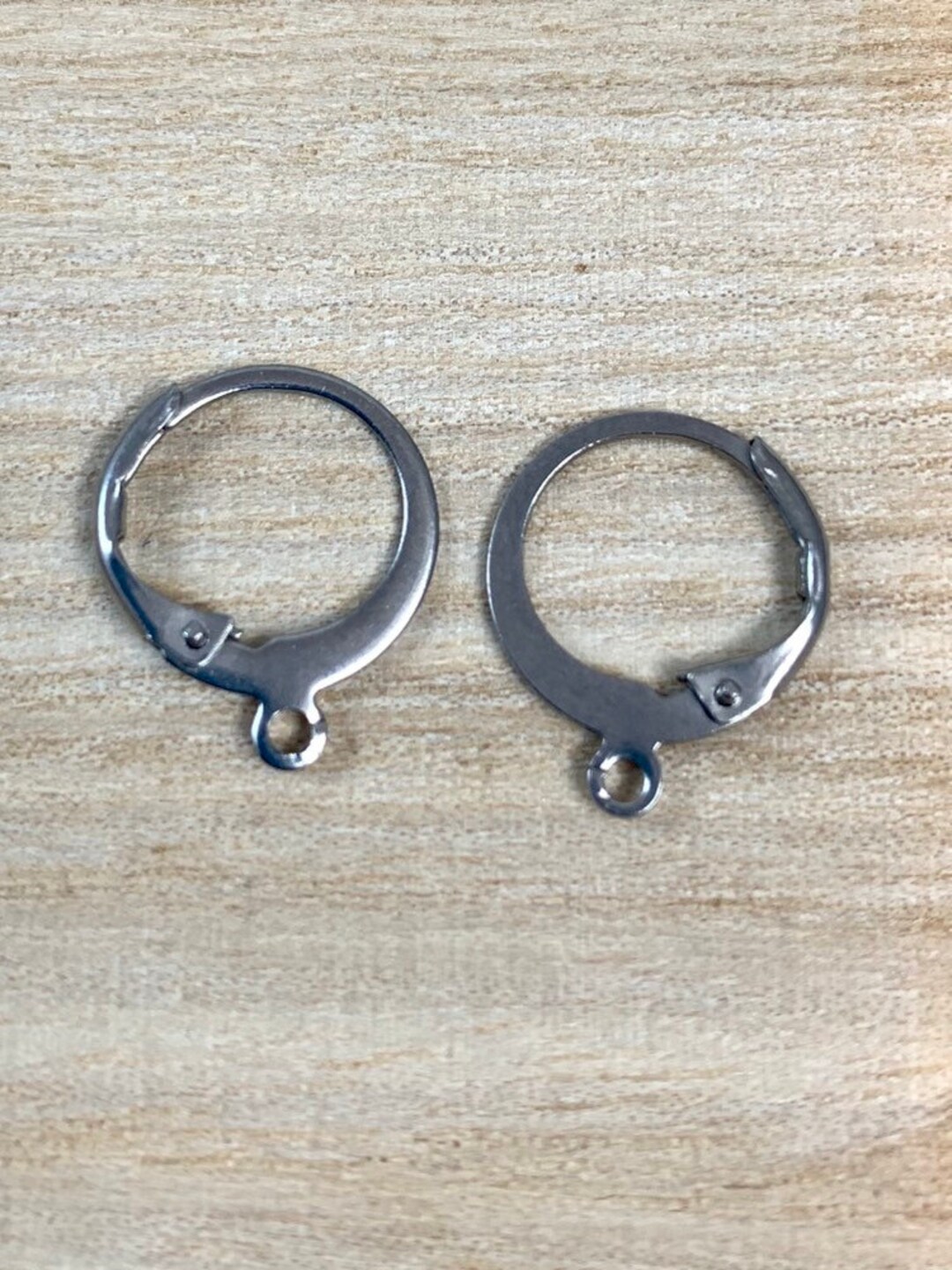 Surgical Stainless Steel Leverback Earwires, Round Lever Back Earring