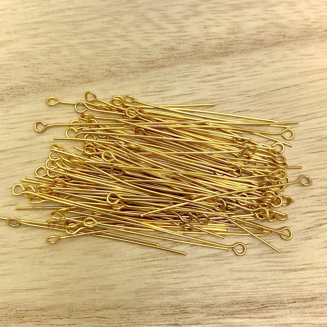 Stainless Steel Eye Pins for Making Jewelry Gold Stainless Etsy