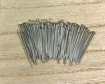 Stainless Steel Headpins, Flat Head Pins Stainless, Stainless Findings, Qty 100 Pieces, 20 Gauge, 30mm Long, Non-Tarnishing, SSHP-2030
