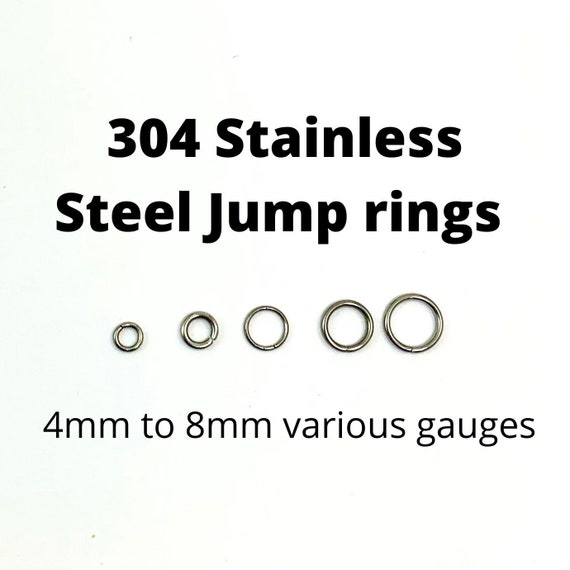 304 Stainless Steel Jump Rings: 100 Pcs, Non-Tarnishing