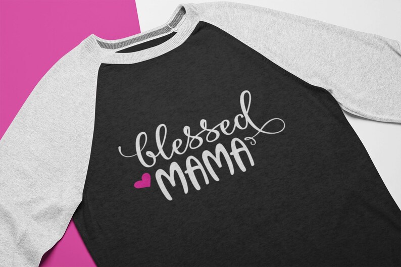 Black Body Blessed Mama Raglan Tee